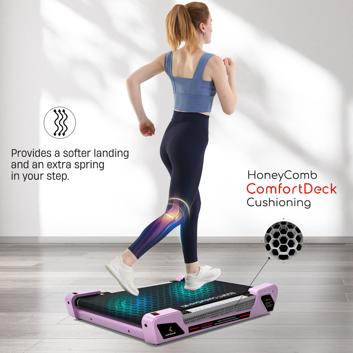 CIAPO Mini Fitness Home 2-in-1 Foldable Compact Walking Pad Under Desk Treadmill