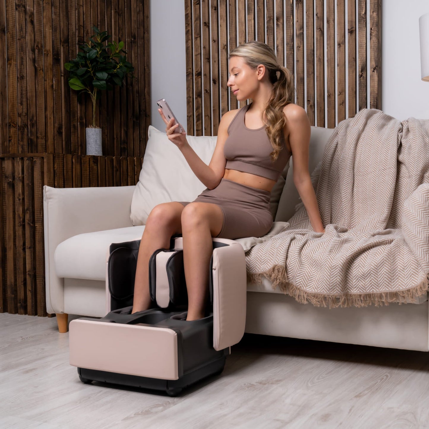 TT LunoFit Foot Massager - 3D Compression, Rotation Rollers