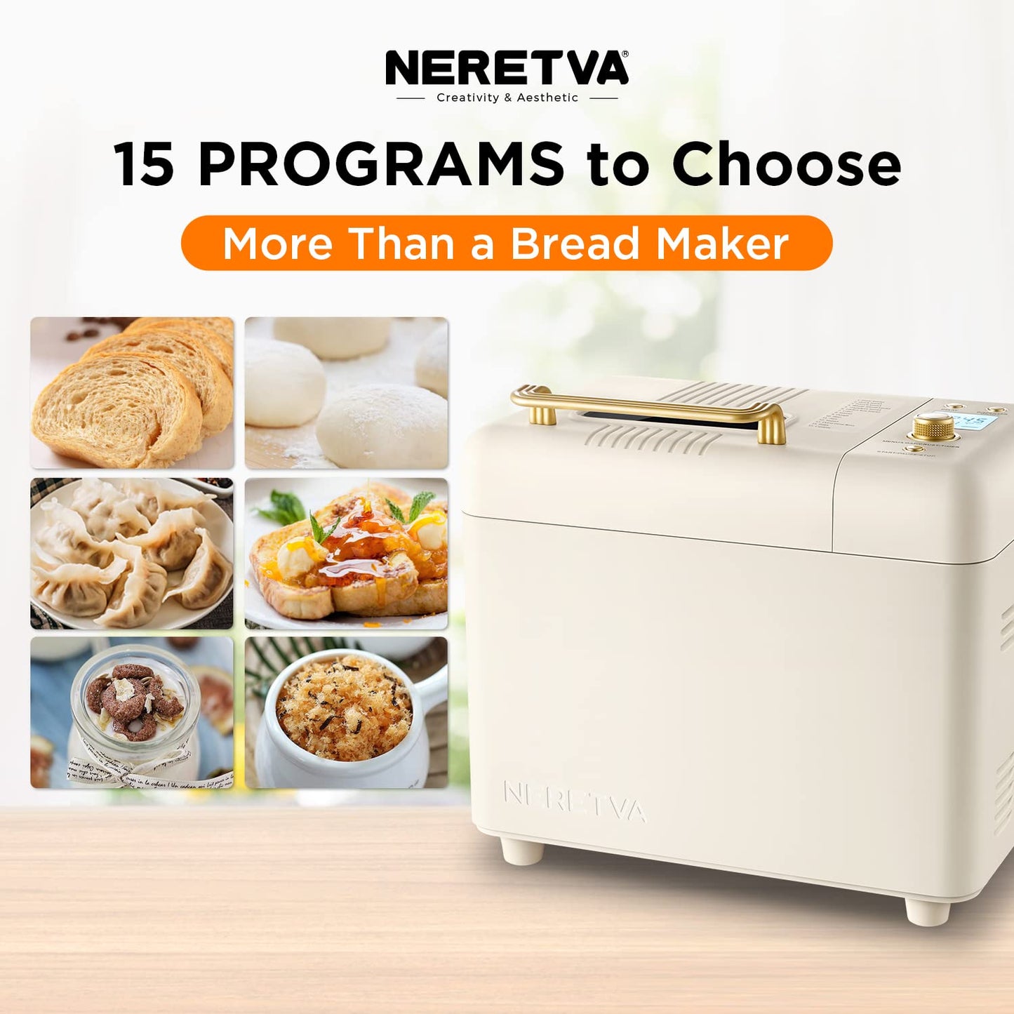 15 In 1 Automatic Bread Maker With Gluten Free Mode  [FREE SHIPPING]