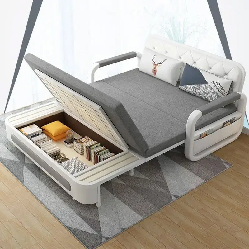 [FREE SHIPPING] Multifunctional Folding Sofa Bed with Storage