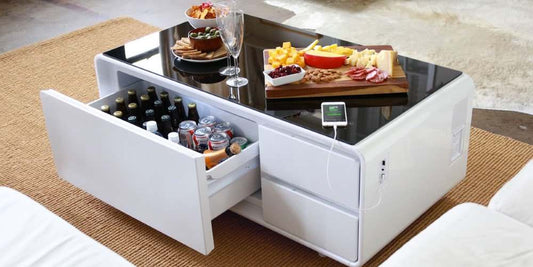 Smart Coffee Table with Built in Fridge and Speakers [FREE SHIPPING]