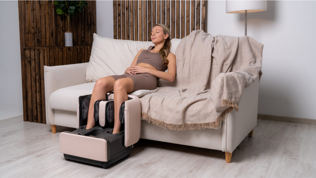 TT LunoFit Foot Massager - 3D Compression, Rotation Rollers