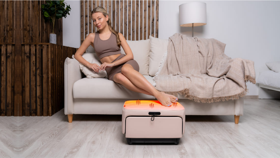 TT LunoFit Foot Massager - 3D Compression, Rotation Rollers